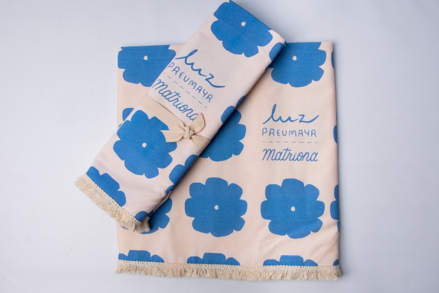 Manta Flor Papel Glasé - Luz Preumayr