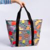 Bolso Macedonia rayado Negro