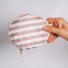 Eco Bolsa rayada beige